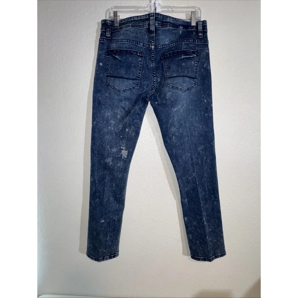 Paper Denim & Cloth Mens Jeans Size 34X30 Stretch Jeans Bleached 90's